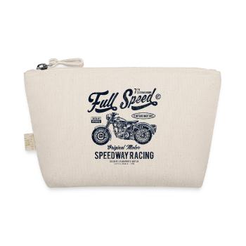 FULL SPEED BIKER - Vintage Motorrad Shirt Motiv - Bio-Täschchen - Natur - Vorne