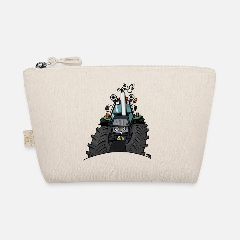 367 Green tractor - Organic Pouch - nature