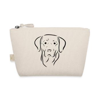 Labrador Kopf Hund Zeichnung dog Hundeliebe Kunst - Bio-Täschchen - Natur - Vorne