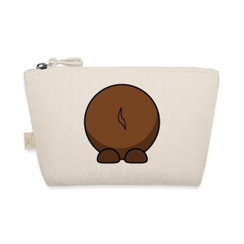 Wildebeest from behind. gift idea - Organic Pouch - nature - Front