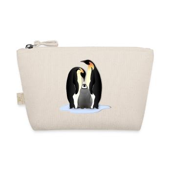 Pinguin Familile - Bio-Täschchen - Natur - Vorne