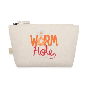 Wurm Würmchen Haare Bart Spruch lustig Geschenk - Bio-Täschchen - Natur - Vorne