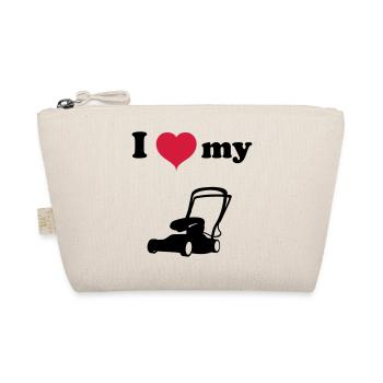 Lawn mower lawn mow green lawn grass gift - Organic Pouch - nature - Front