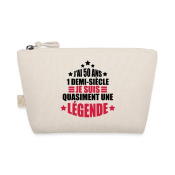J'ai 50 ans 1 demi-siècle quasiment une légende - Trousse biologique - nature - Devant