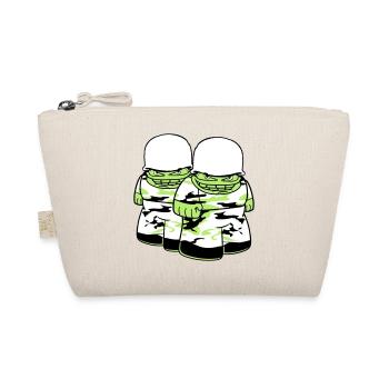 2 amis équipe couple soldat camouflage guerre armée - Trousse biologique - nature - Devant