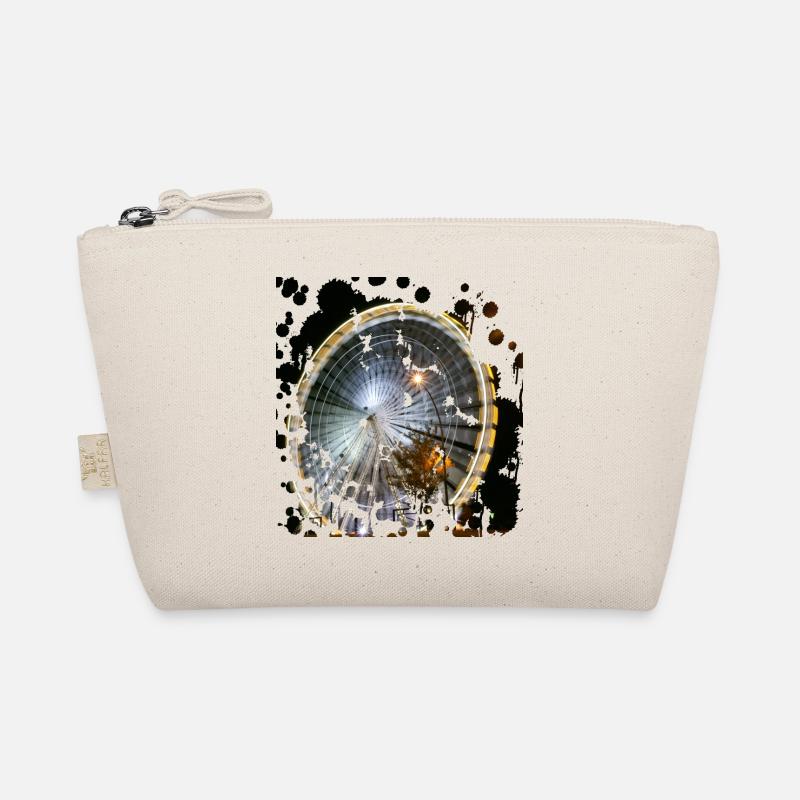 Auf der Kirmes ist das Riesenrad ein highlight Bio-Täschchen