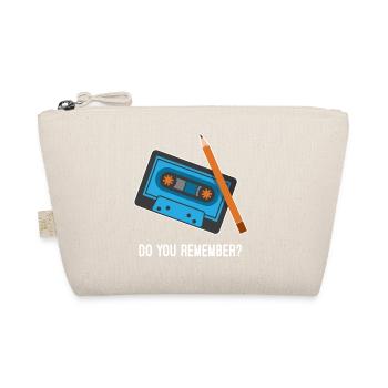 Do you remember? Cassette and pencil Fun Design - Organic Pouch - nature - Front