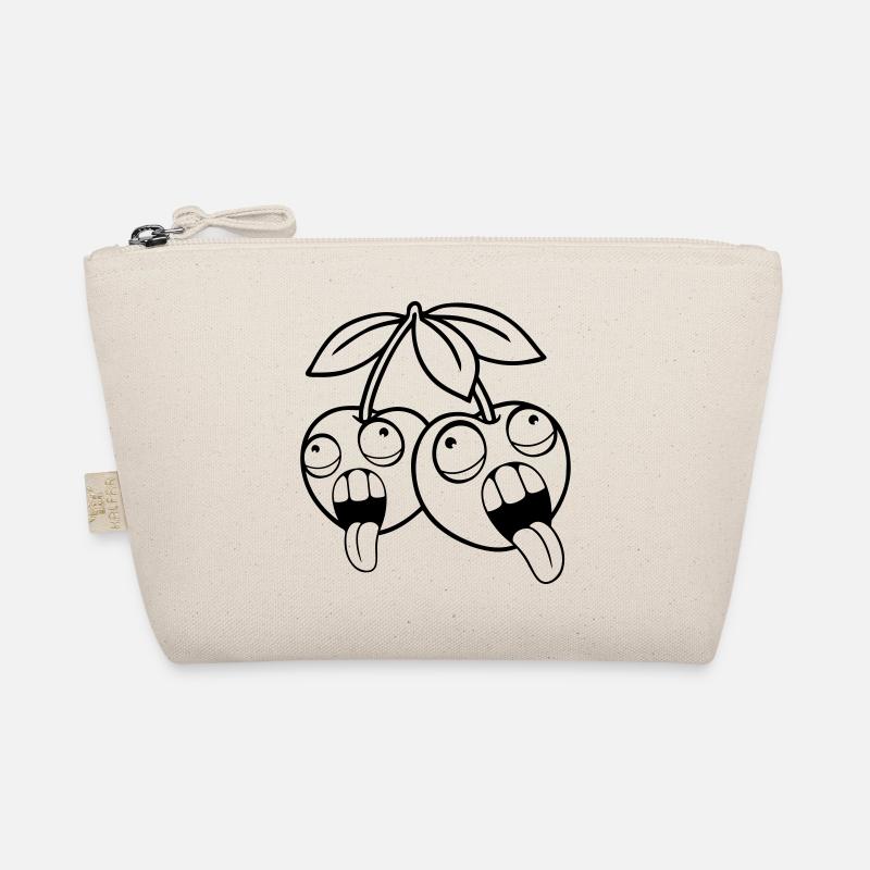 fruit 2 friends cherries crazy face head aug Organic Pouch