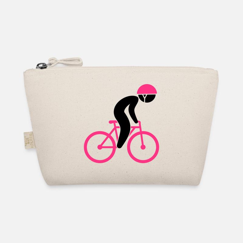A racing cyclist on his bike Organic Pouch