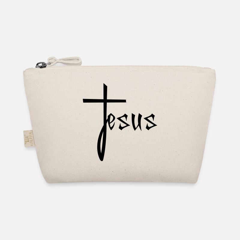 jesus kreuz christus christ katholisch evangelisch - Bio-Täschchen - Natur