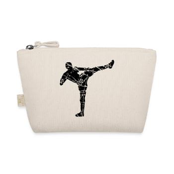 cracks scratch kickboxer kickboxing karate judo kamp - Organic Pouch - nature - Front