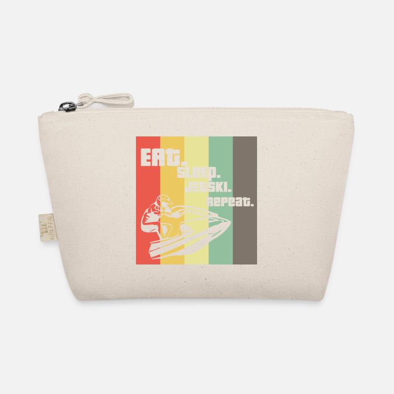 Eat Sleep Jetski RepeatJet Ski Geschenk Retro Bio-Täschchen