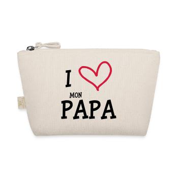 I Love mon Papa - Trousse biologique - nature - Devant