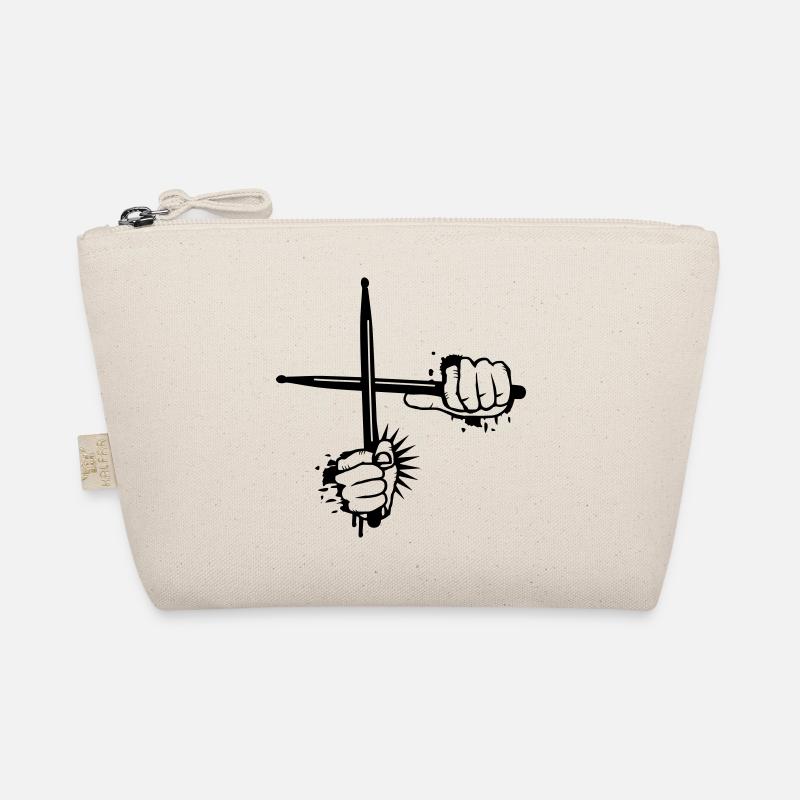 two crossed drumsticks Organic Pouch