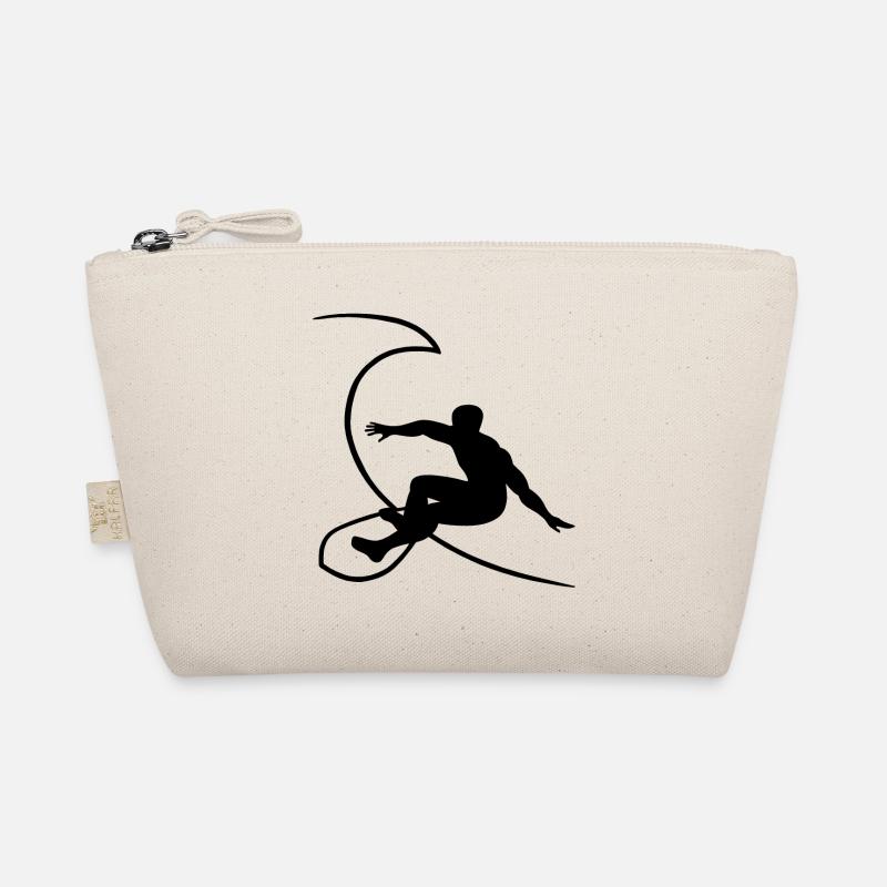 Surfer1 on wave no.2 Organic Pouch