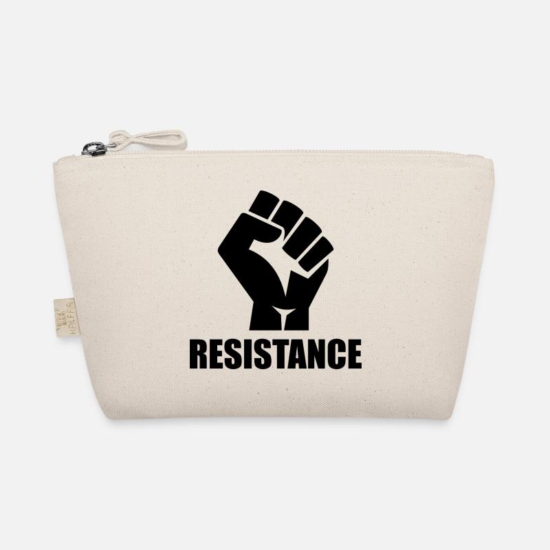 Widerstand / Resistance (schwarz / black) - Bio-Täschchen - Natur