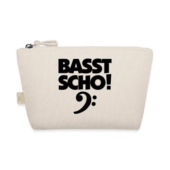 BASST SCHO! Bass Design für Bassisten - Bio-Täschchen - Natur - Vorne