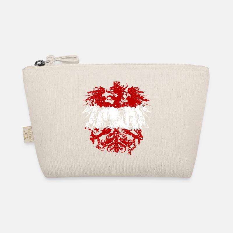 German eagle Austria red-white-red Organic Pouch