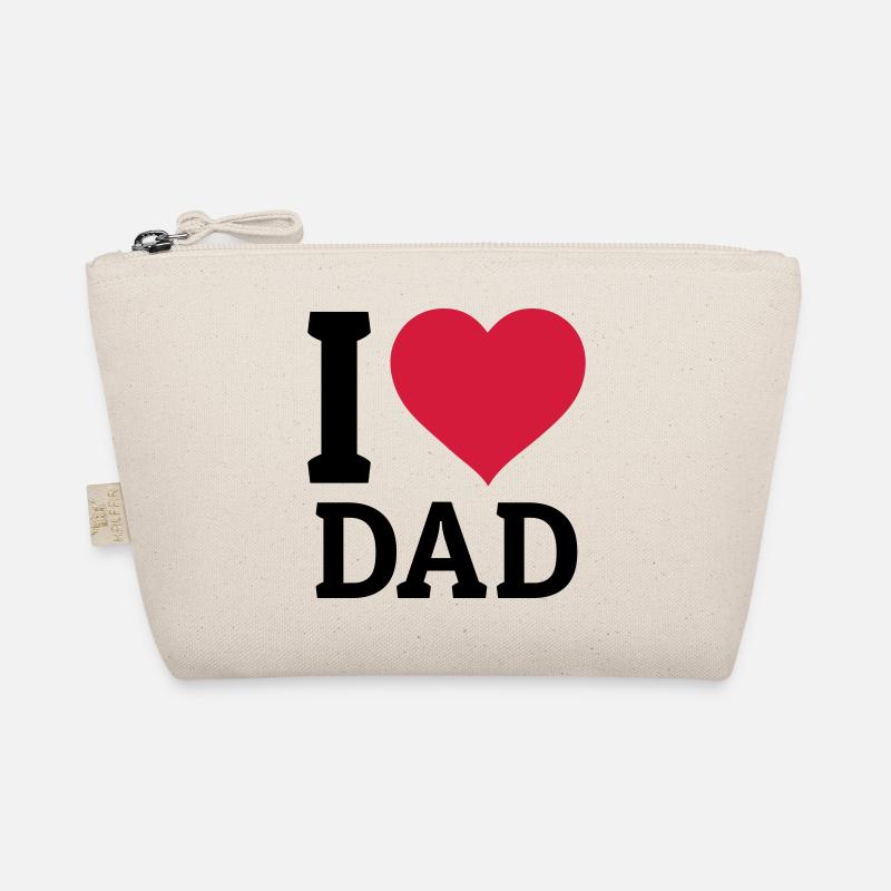 I love Dad - Bio-Täschchen - Natur