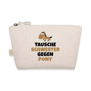 Tausche Schwester gegen Pony - Bio-Täschchen - Natur - Vorne