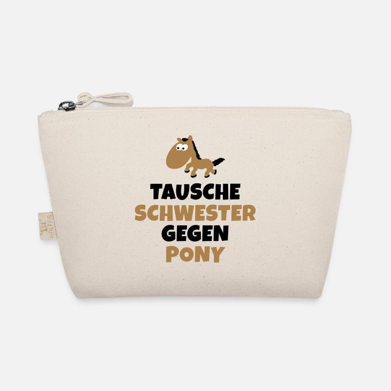 Tausche Schwester gegen Pony - Bio-Täschchen - Natur