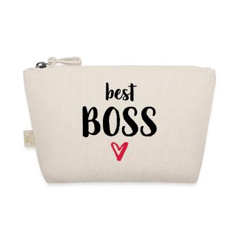 best boss heart gift boss - Organic Pouch - nature - Front