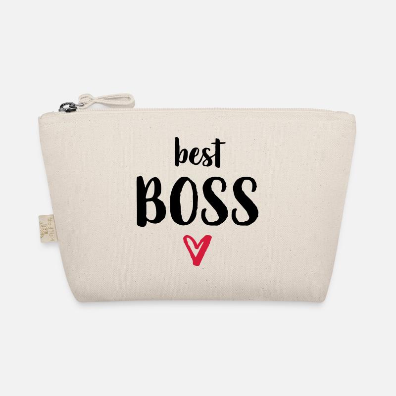 best Boss Herz Geschenk Chef - Bio-Täschchen - Natur
