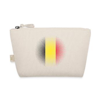 Belgique Drapeau Vintage Drapeau Belge Used Look - Trousse biologique - nature - Devant