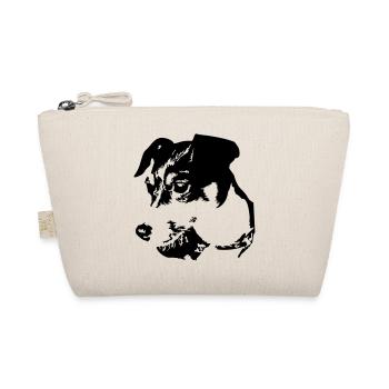 Jack Russell Terrier head - Organic Pouch - nature - Front