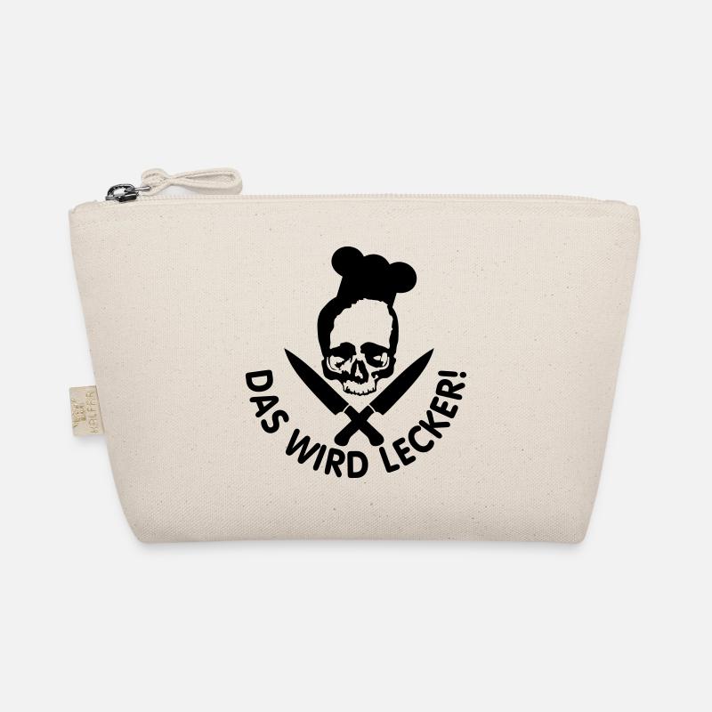 lecker kochen / kochen / lecker / skull Bio-Täschchen