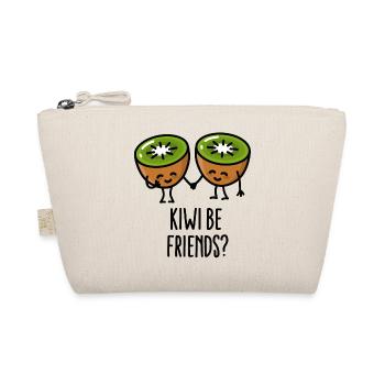 Kiwi be friends BFF Kawaii mignonne couple amour - Trousse biologique - nature - Devant