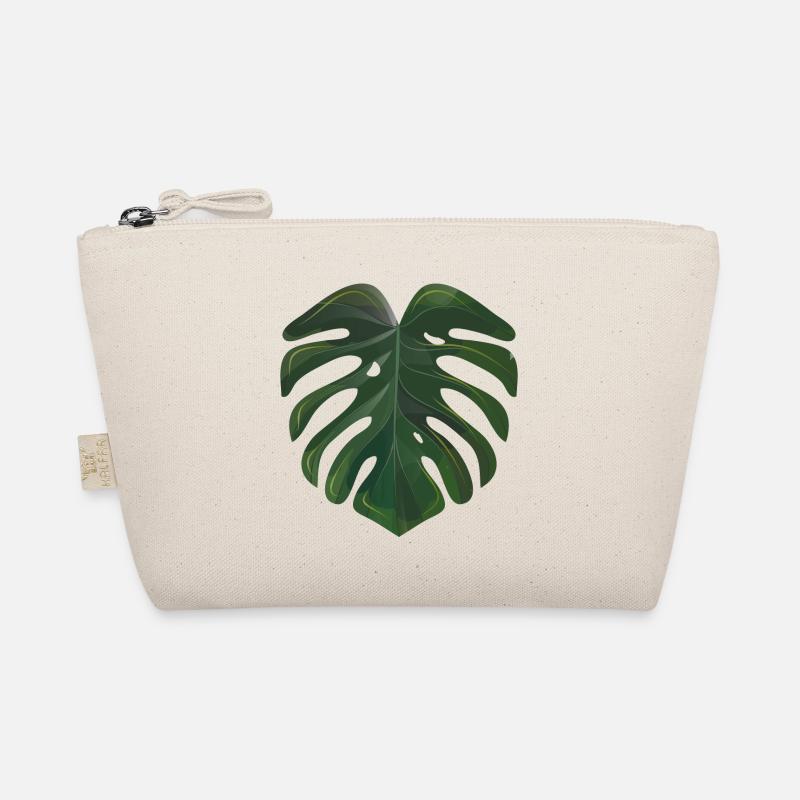 Leaf of the Monstera deliciosa - window leaf Organic Pouch