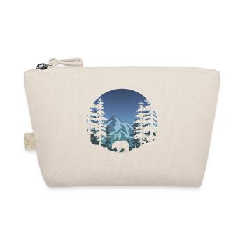 Ours dans la forêt (rond / bleu) - Trousse biologique - nature - Devant