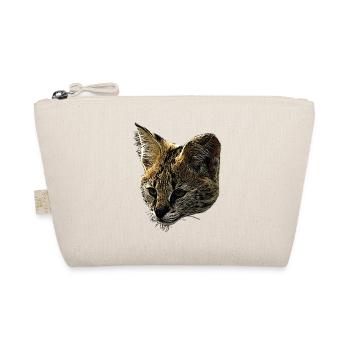Serval canvas, big cats, wildlife designs - Organic Pouch - nature - Front