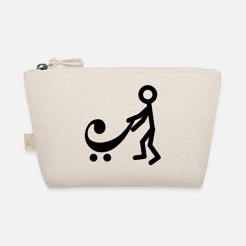 Joueur de basse avec un nouveau bébé Trousse biologique