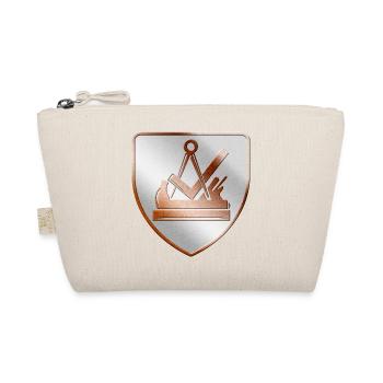 Carpenter and joiner coat of arms shield in 3D - Organic Pouch - nature - Front