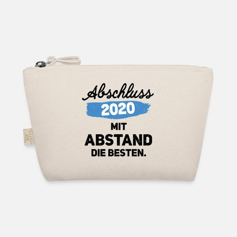 Abschluss 2020 Wir sind mit Abstand die Besten - Bio-Täschchen - Natur