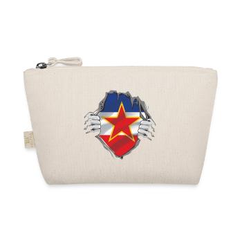Balkan Yugoslavia nostalgia gift idea - Organic Pouch - nature - Front