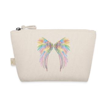 Beautiful angel wings in pastel colors - Organic Pouch - nature - Front