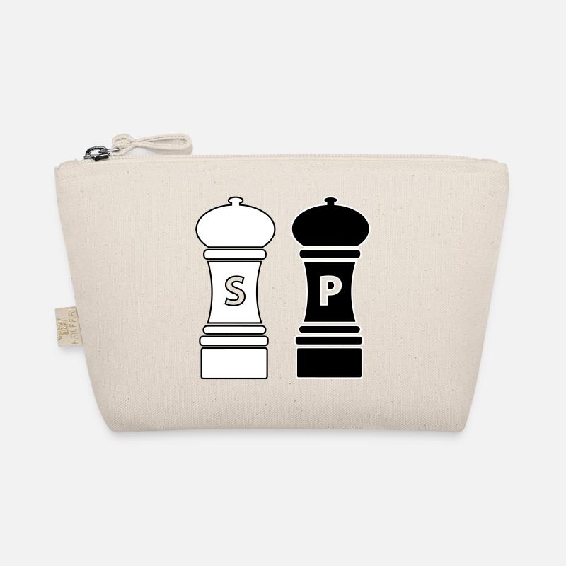 Kochen Geschenkidee Salz und Pfeffer Streuer Bio-Täschchen