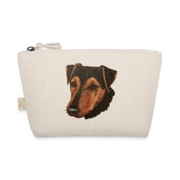 Jagdterrier Portrait - Organic Pouch - nature - Front