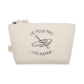 J peux pas j ai Kayak idée cadeau t-shirt sportif - Trousse biologique - nature - Devant