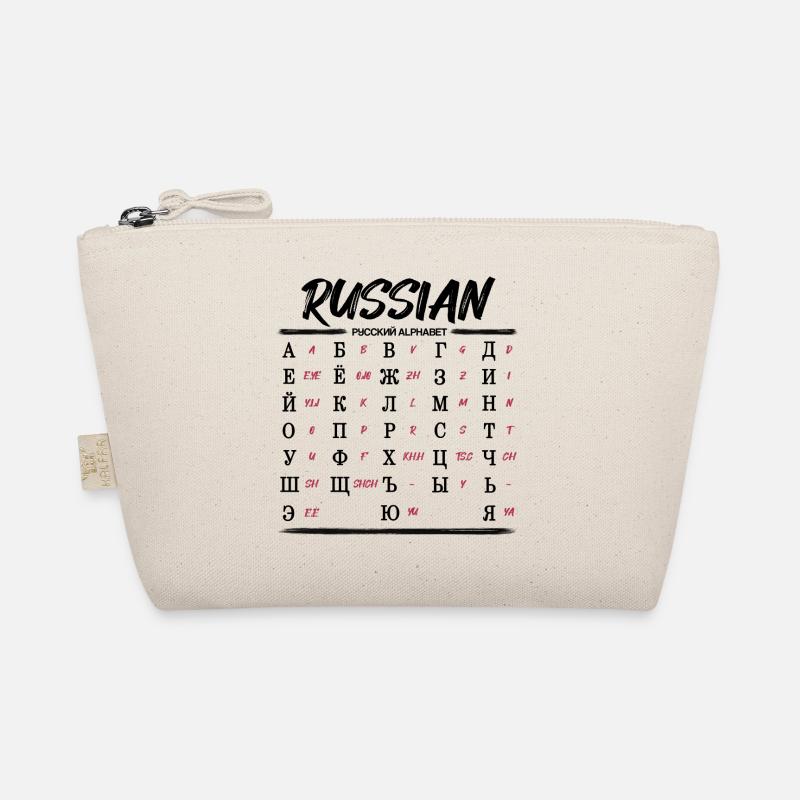 Russian Alphabet Learn Cyrillic Letters Organic Pouch