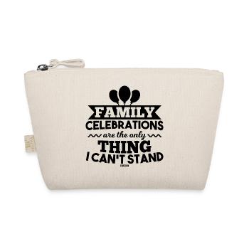 Family party funny saying - Organic Pouch - nature - Front