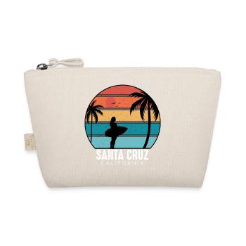 Santa Cruz Vintage CA California Surfer Gift - Organic Pouch - nature - Front