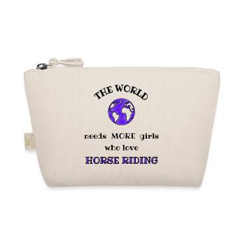 The world needs more girls who love horse riding - Organic Pouch - nature - Front