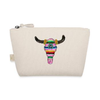 Crâne de taureau de Serape et turquoise - Trousse biologique - nature - Devant