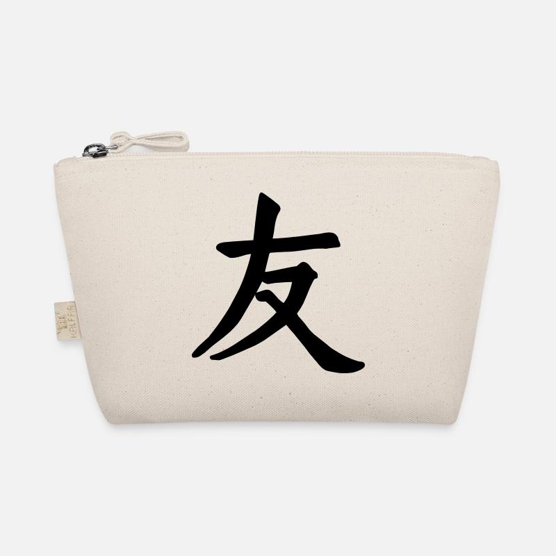 Freund in chinesischer Schrift - Bio-Täschchen - Natur