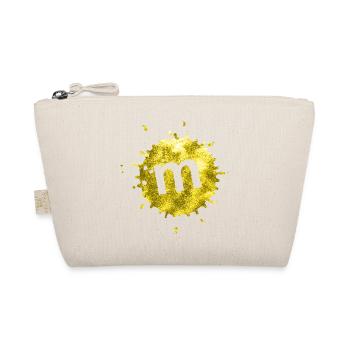 stain yellow m - Organic Pouch - nature - Front