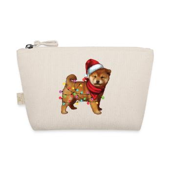 Cute Shiba Inu Dog Santa Lover Christmas Gifts - Organic Pouch - nature - Front